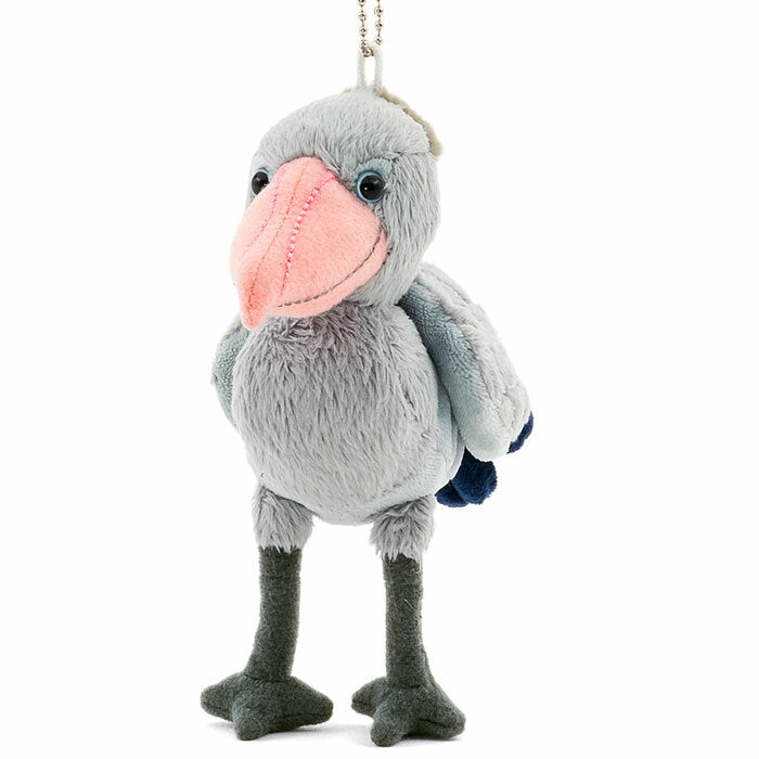 Shoebillova stuffed animal mascot real bird mascot with chain