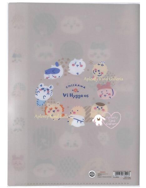 [Chiikawa Goods] Chiikawa Die Cut A4 Size 5P Clear File S2138280 Vi Hygge os Okao Nordic Color Face Face Clear Holder Otter Craft Manju Armor Document Organizing Storage Storage Sorting �