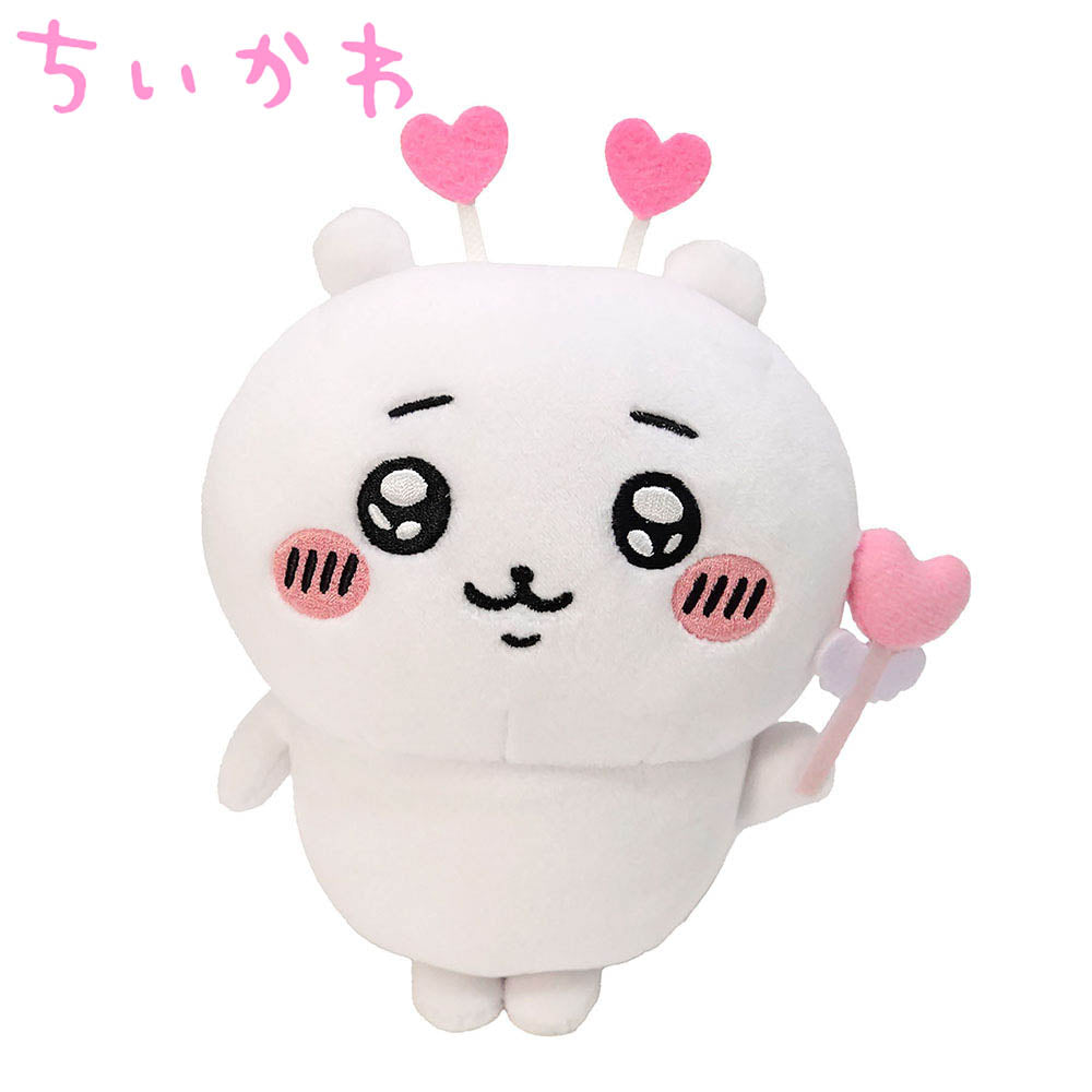 Chiikawa Potetama Plush Toy Chiikawa Heart [16cm] [Cute, stylish, character goods Chiikawa CHIIKAWA for girls, boys, birthdays, Christmas, children's day, present gift]