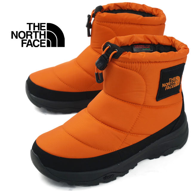 The North Face Nuptse Booty Waterproof Logo Short Snow Boots Waterproof Women's Thermal Warm-proof Men's Winter Boots Water Repellent Short Boots Snow Shoes Winter Sole