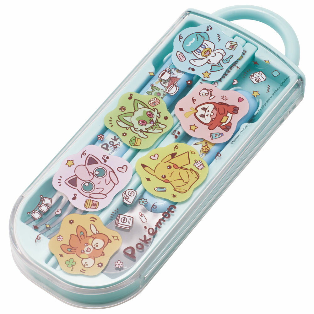 # Spoon Fork Set Children's Case Made in Japan Cutlery Set Plastic Skater Skater TACC2AG Pokemon Pokemon Joyfuldays [Trio Set Dishwasher Compatible Mobile Chopsticks Lunch Box