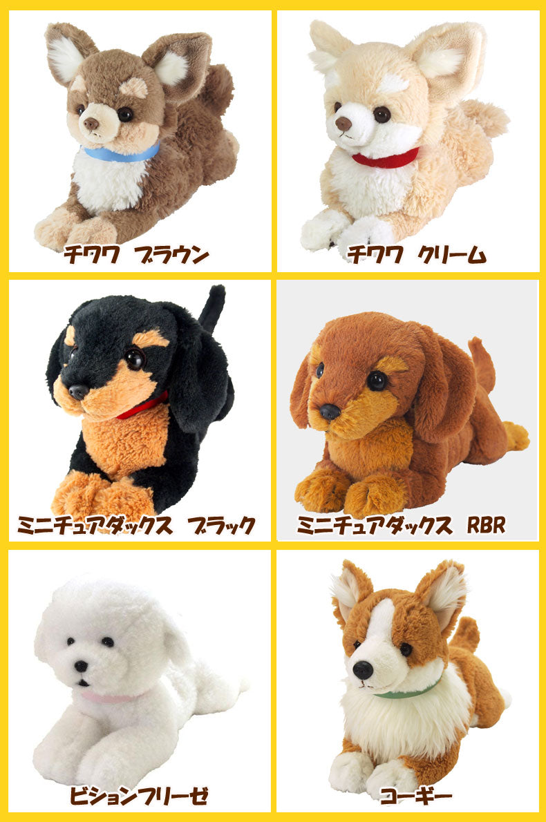 Hizawanko S size plush toy Knee dog dog dog toy healing real dog goods dog goods dog goods dog goods puppies animals also for nursing care gift present