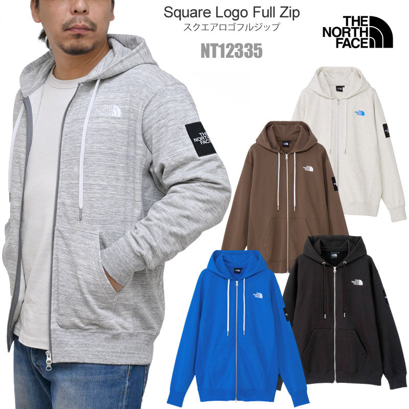 THE NORTH FACE Hoodie Sweatshirt Men's Square Logo Full Zip Square Logo Full Zip NT12335 2025SS tnfswt [Clothing] 2501wann