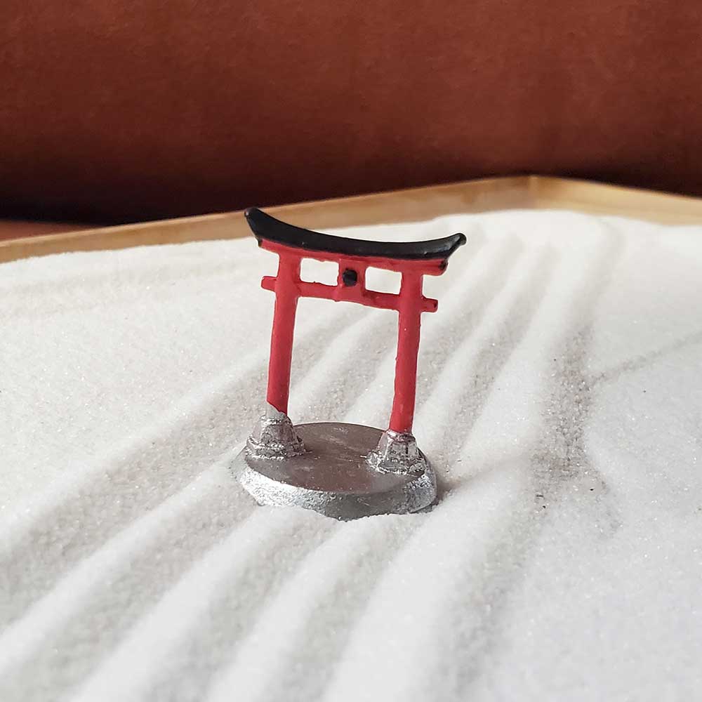 Interior Bonsai Miniature Torii Ornament Decorative Figure Shrine Dry Landscape Mini Garden Zen-garden Ornamental Plant Bonsai Terrarium Polyresin Zen Training God God Tabletop Bonsai Decoration Interior Dry Landscape Japanese Garden