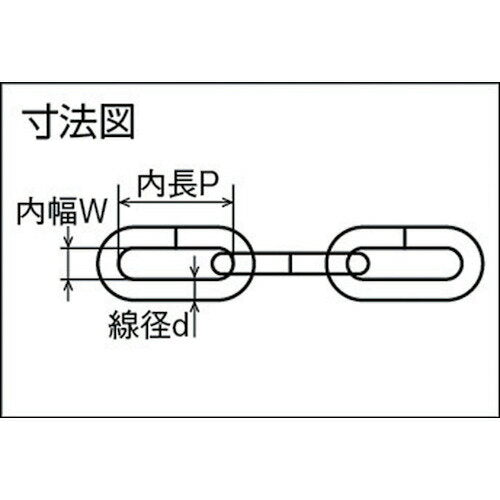 TRUSCO Uniqlo Cut Chain 3.0mmX5m (1 piece) Part number: TIC-305