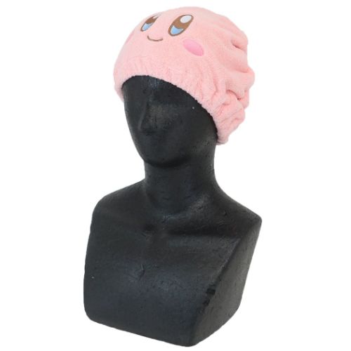 Gorro de toalla Kirby Star Gorro para el pelo absorbente de agua de secado rápido Tees Factory Toalla para secar el pelo Sombrero Después del baño Correo: puede ser un caramelo de malvavisco