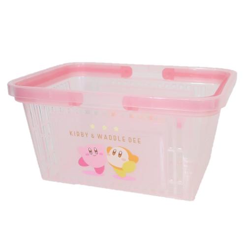 Storage supplies Kirby Star Clear Character Basket Kirby & Waddledie Tees Factory Interior Goods Small Items Storage Case Marshmallow Pop