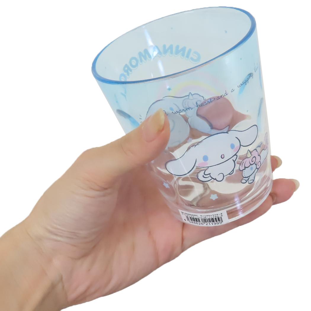 Cinnamoroll Plastic Cup Dot Tumbler Rainbow Sanrio Tees Factory Plastic Tableware Cute Character Goods Cinema Collection