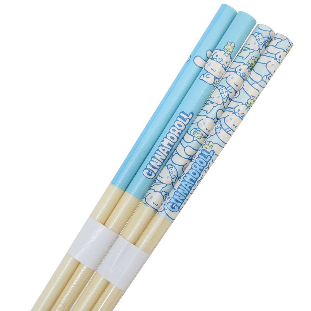 Cinnamoroll Morning Pair of Bamboo Chopsticks 21cm Behind you! Sanrio Tees Factory Present Character Goods Mail-Can be Cinema Collection