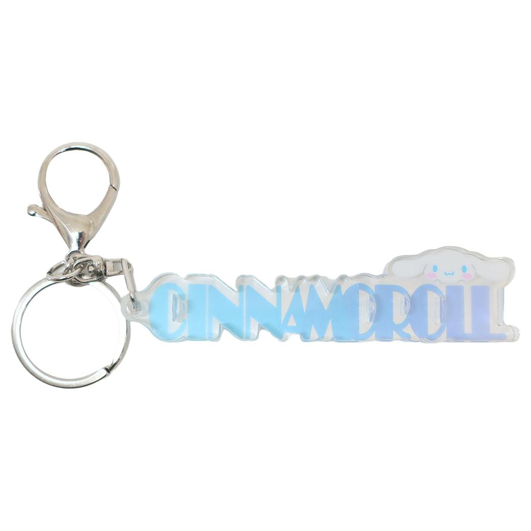 Cinnamoroll Keyring Acrylic Name Block Keychain Sanrio Tees Factory Present Character Goods Mail-order Cinema Collection