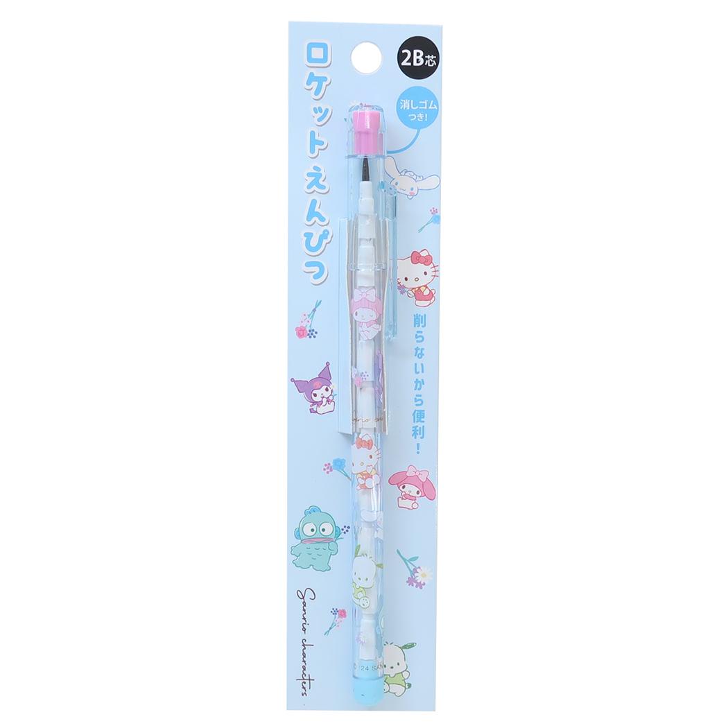 Sanrio Characters Pencil Rocket Pencils Large gathering Sanrio Tees Factory Writing Equipment Character Goods Mail-order Cinema Collection