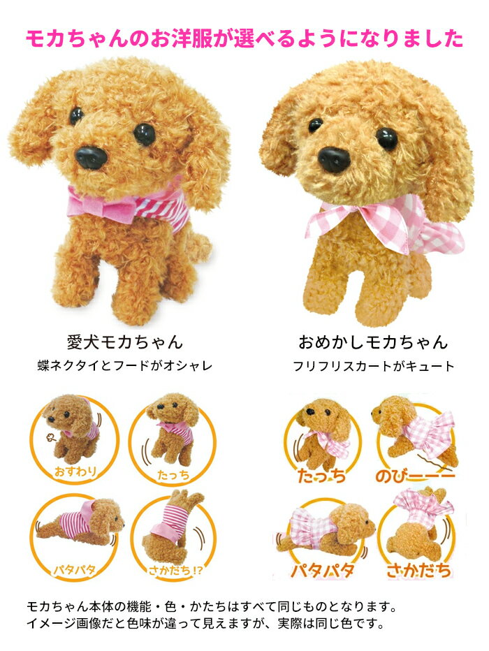 Moving stuffed toys Dogs {Free packaging} Moving toys Plush Dogs Mocha-chan You can choose your clothes Toy Poodle Welcome dogs Moving stuffed toys Cute Cute Dogs Moving dogs toys Dogs Robo