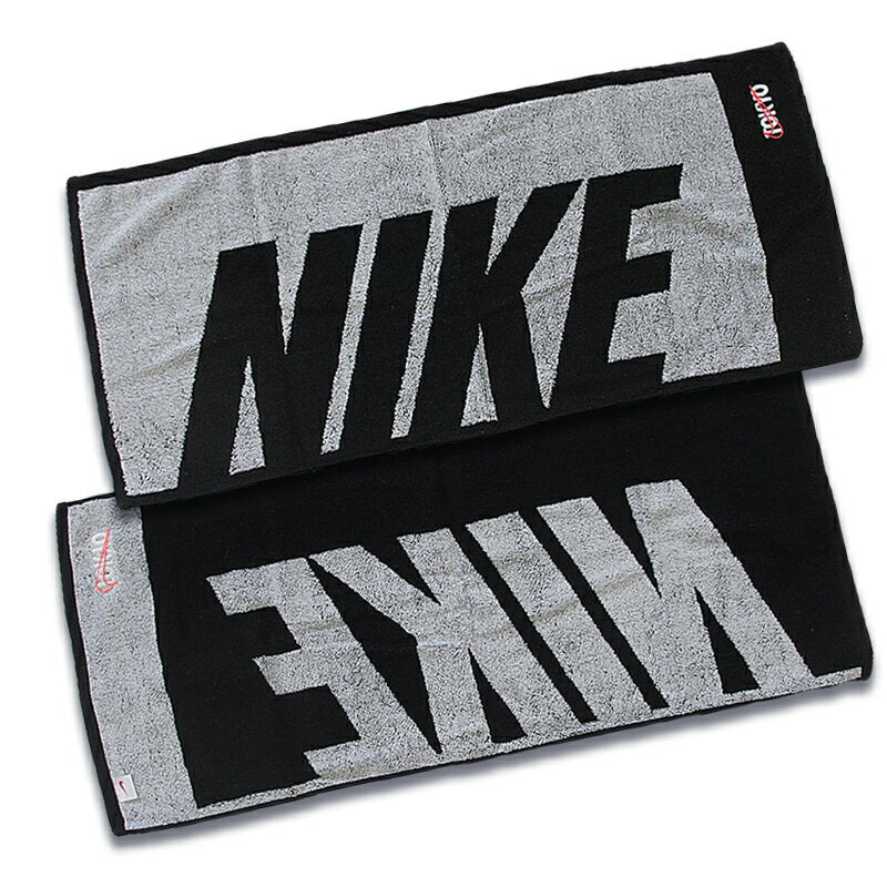 Nike Jacquard Towel Medium 35cm x 80cm TW2517(136) White Black Sports Graduation Gift Commemorative