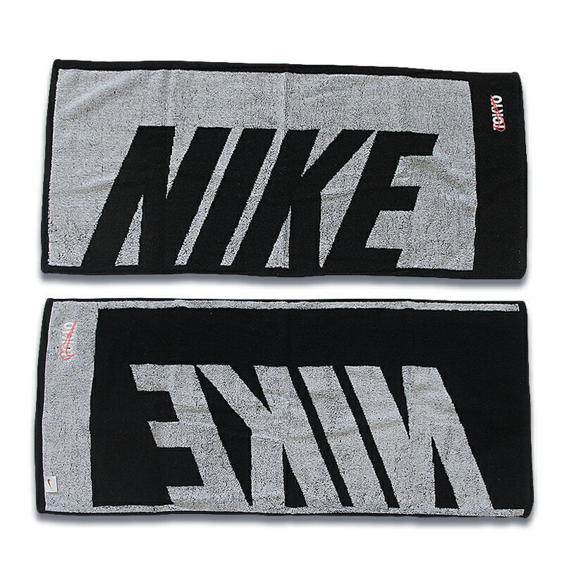 Nike Jacquard Towel Medium 35cm x 80cm TW2517(136) White Black Sports Graduation Gift Commemorative