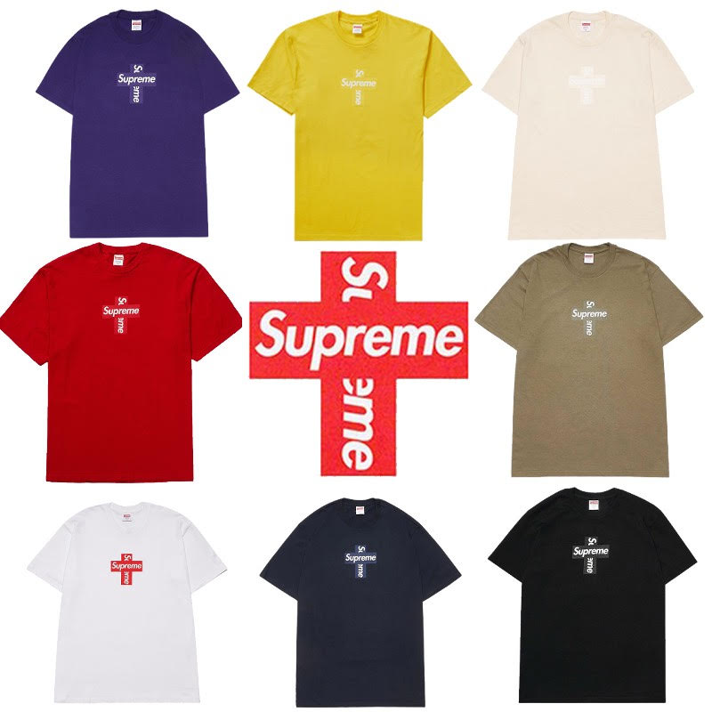 SUPREME Cross Box Logo Tee FW20 Week17 Supreme Cross Box Logo T-shirt [Used] New and used item