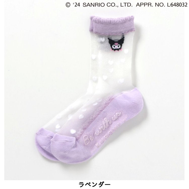 [SALE_30% OFF] Sanrio Characters Heart Sheer Socks ▽▽ Girls Aprele Cool Children's Clothing Kids Baby Socks Stylish Cute Summer Clothing Summer FO △△ v254054 [No returns]