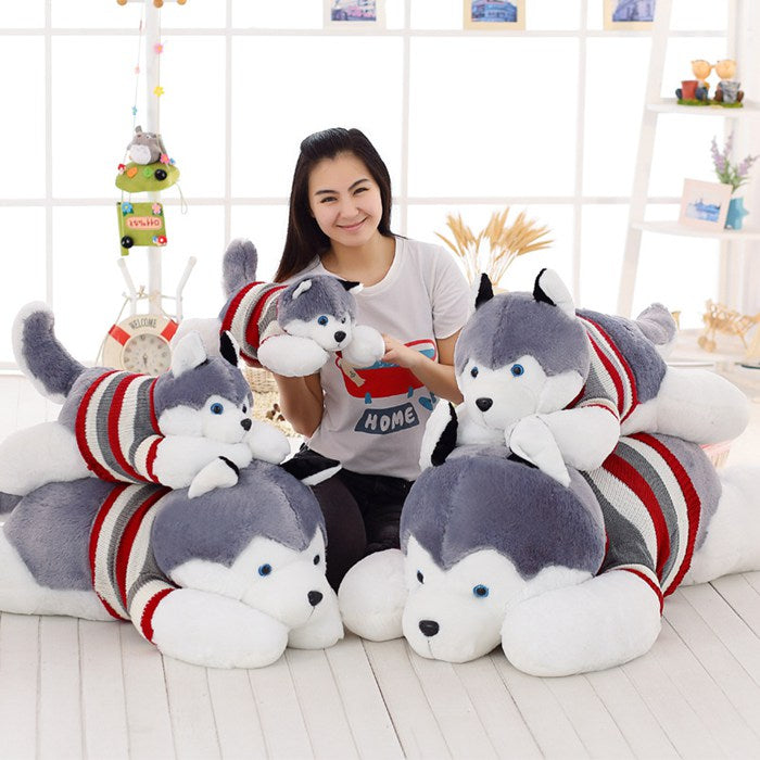 Plush toy Husky 50CM/70CM/90CM/110CM/150CM/170CM Body pillow Husky dog goods Extra large Large toy Animal plush toy Child pig interior body pillow Super soft Children Gift for women Chrisma