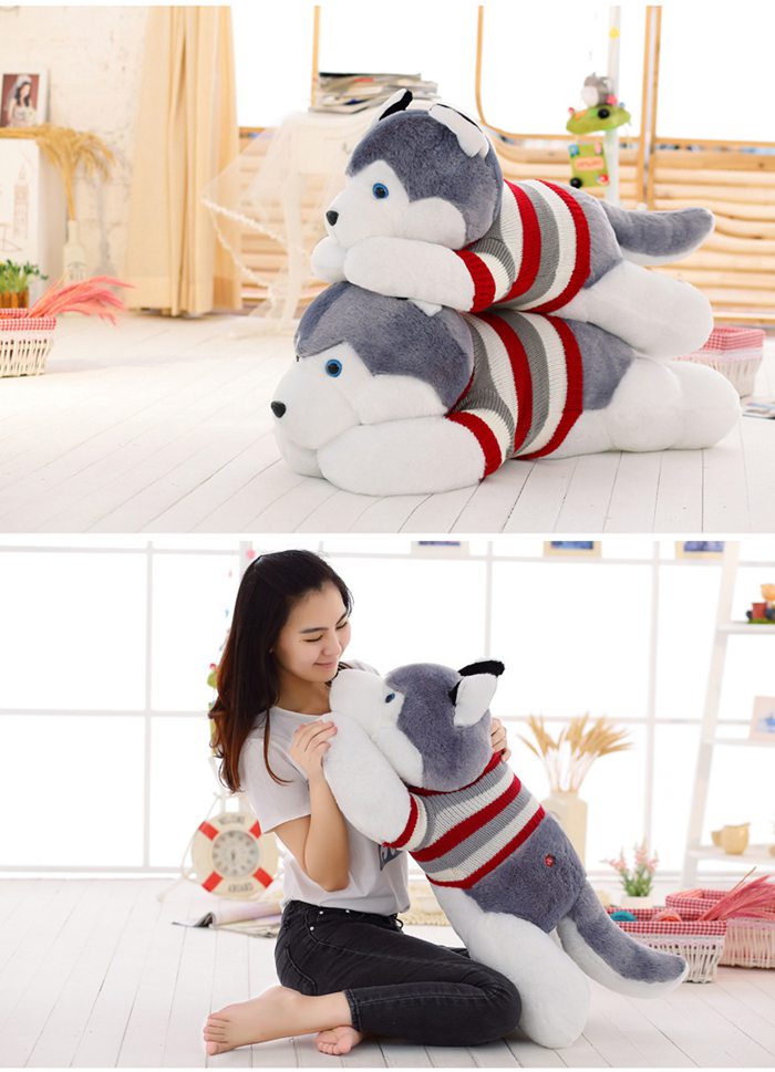 Plush toy Husky 50CM/70CM/90CM/110CM/150CM/170CM Body pillow Husky dog goods Extra large Large toy Animal plush toy Child pig interior body pillow Super soft Children Gift for women Chrisma