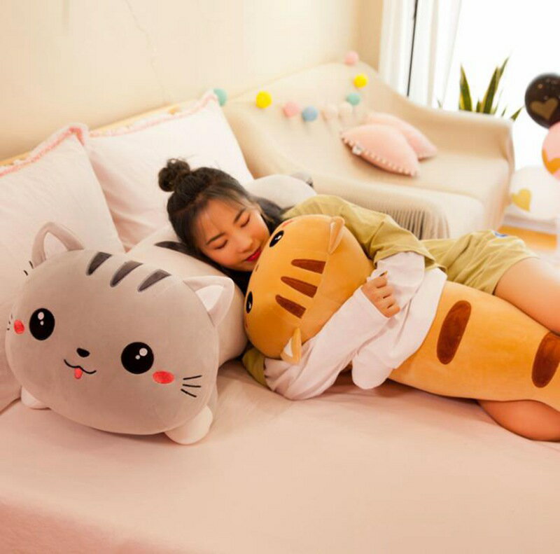 stuffed animal cat african pregnant woman body pillow plush toy cat interior child toy extra large animal cute interior child toy cat cute cute girlfriend fluffy and soothing soft and comfortable