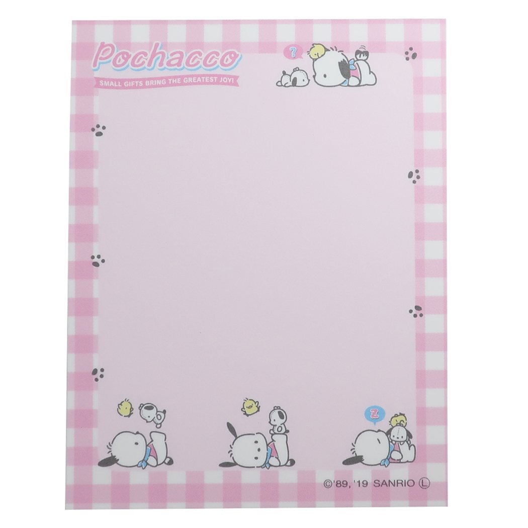 Bloc de notas Pochacco Mini Mini Memo Amigos Sanrio Yamano Industria del papel Petit Gift Personaje Bienes Venta por correo Cine Colección Presente Niño Niña