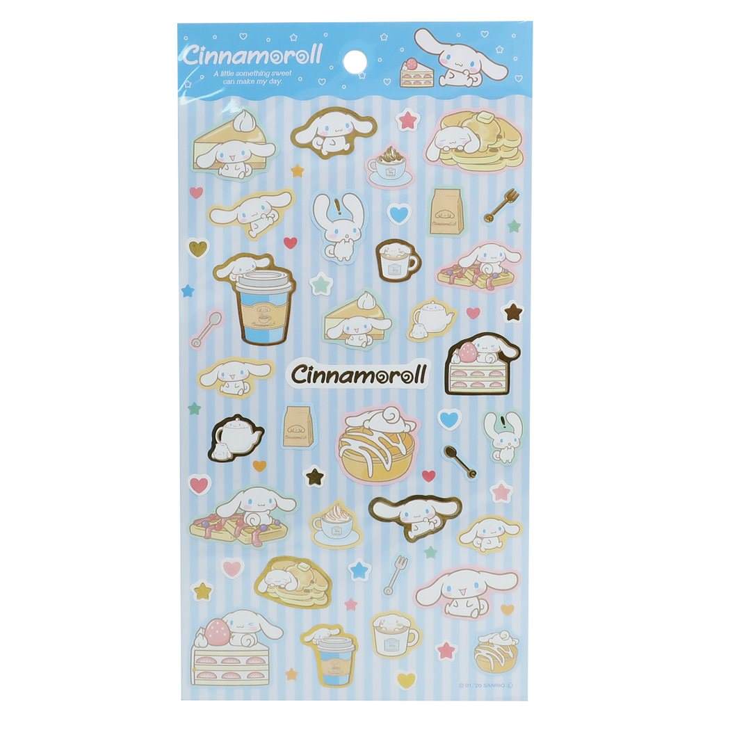 Cinnamoroll sticker sheet mini sticker set Welcome to the cafe Sanrio Yamano Paper Industry Notebook Deco Character Goods Mail-order Cinema Collection Present Boy Girl Gift