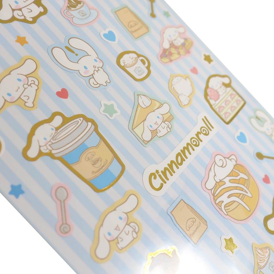 Cinnamoroll sticker sheet mini sticker set Welcome to the cafe Sanrio Yamano Paper Industry Notebook Deco Character Goods Mail-order Cinema Collection Present Boy Girl Gift