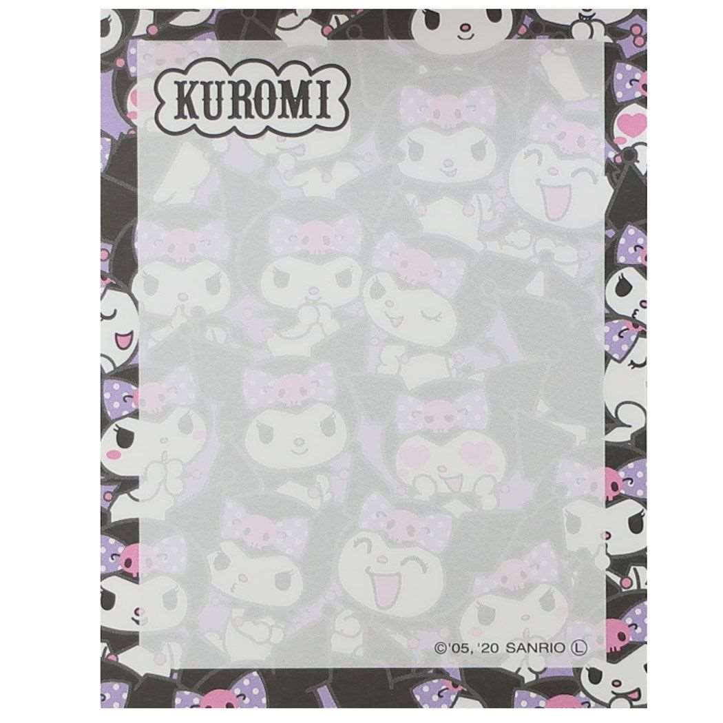 Bloc de notas Kuromi Mini Mini Memo KU Nueva escuela Sanrio Yamano Industria del papel Nueva escuela Preparación Papelería Lindo Personaje Productos Correo-Puede ser Colección de cine