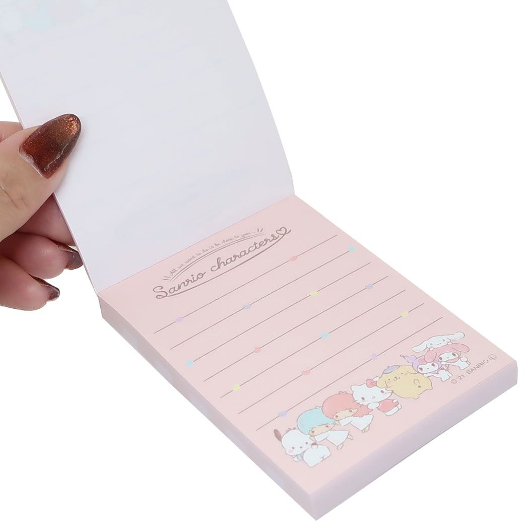 Sanrio Characters Notepad Mini Mini Memo Sanrio Mix MX Pay attention to it! Kyun New School Sanrio Yamano Paper Industry New Semester Preparation Stationery Cute Character Goods Mail-Can be Cinema Collection