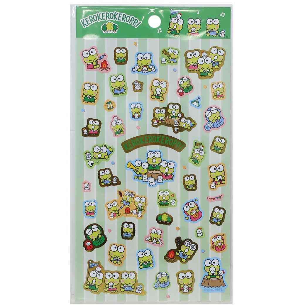 Kero Kero Keroppi Sticker Sheet Sticker KR Sanrio Yamano Paper Industry Decoration Decoration Sticker Character Goods Available for Mail Delivery Cinema Collection