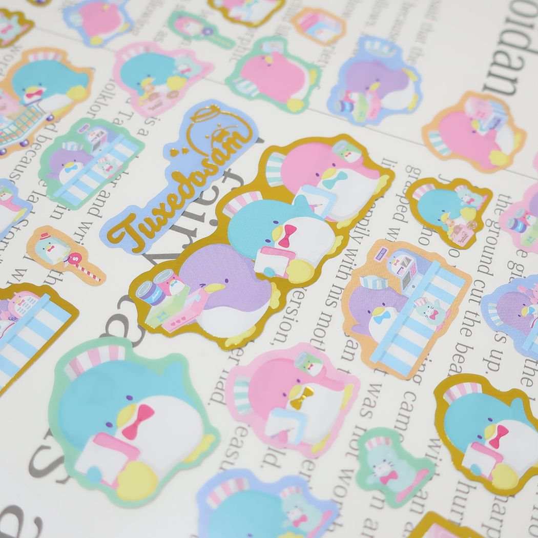 Tuxedo Sam sticker sheet sticker TX Sanrio Yamano Paper Industry Decoration Decoration Decorative Stickers Character Goods Mail-order Cinema Collection