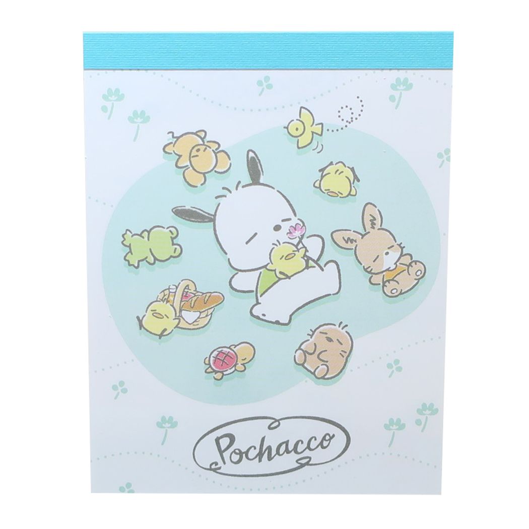 Pochacco Mini Mini Memo Mini Memo P/C Vacaciones de primavera Sanrio Yamano Industria del papel Bloc de notas Personaje Productos Venta por correo Colección de cine