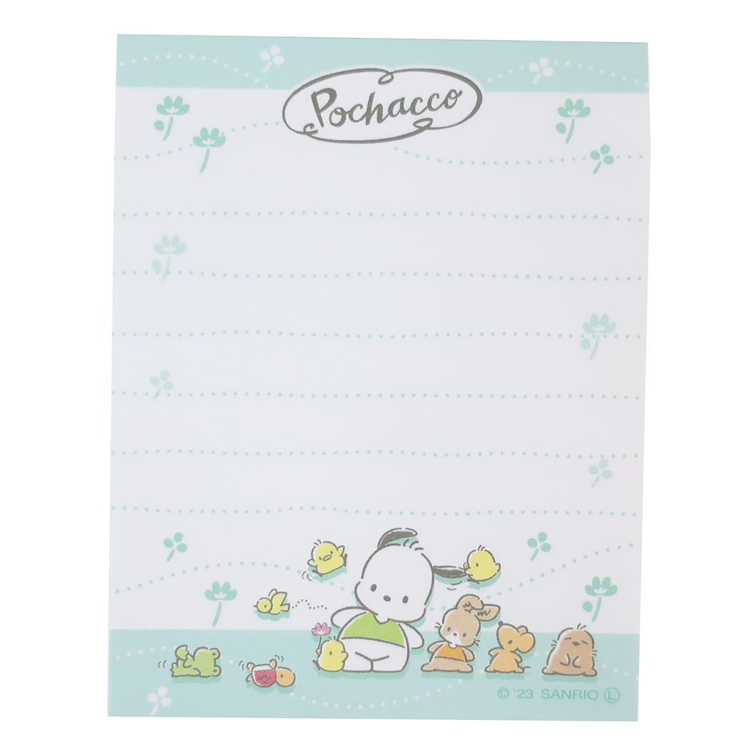 Pochacco Mini Mini Memo Mini Memo P/C Vacaciones de primavera Sanrio Yamano Industria del papel Bloc de notas Personaje Productos Venta por correo Colección de cine