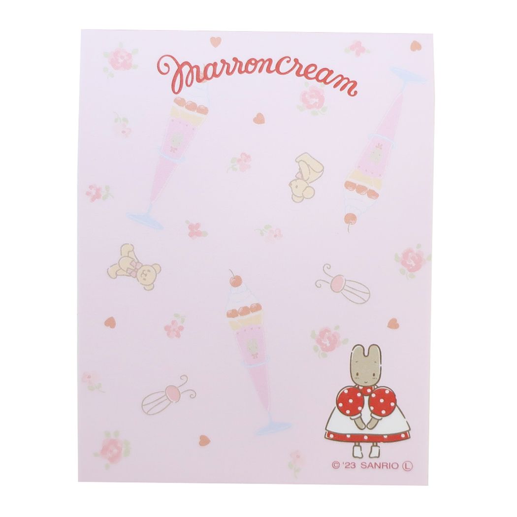 Maron Cream Mini Mini Memo Mini Memo M/A Uki Uki Everyday Sanrio Yamano Paper Industry Notepad Character Goods Mail-order Cinema Collection