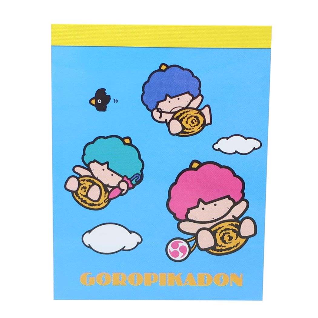 Goropikadon Mini Mini Memo Mini Memo G/O Básico Sanrio Yamano Industria del papel Bloc de notas Personaje Productos Pedidos por correo Colección de cine