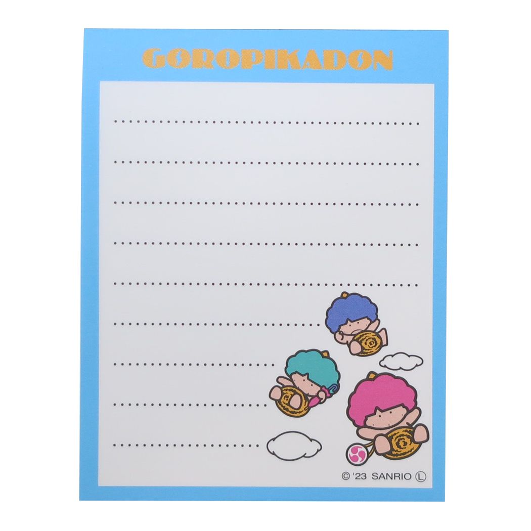 Goropikadon Mini Mini Memo Mini Memo G/O Básico Sanrio Yamano Industria del papel Bloc de notas Personaje Productos Pedidos por correo Colección de cine