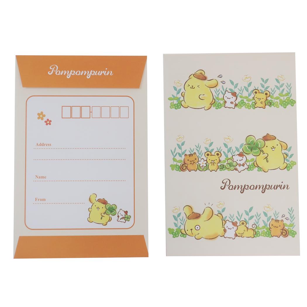 Pom Pom Purin Letter Set Letter Set Tekeku 2 Sanrio Yamano Paper Industry Letter Paper Envelope Sticker Character Goods Mail-order Cinema Collection