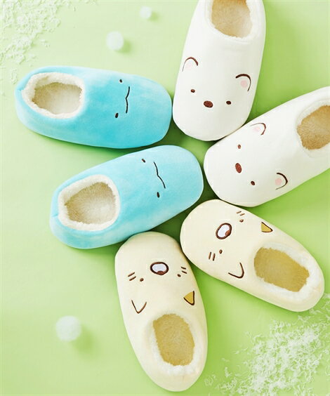 [Sumikko Gurashi] Warm room shoes Nissen slippers fluffy boa bear cat bear cat bear kids kids shoes socks room 16 17 18 19 20 21 22 23 24 25 Sumikko adult